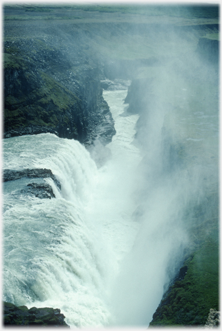 Looking down the rift.