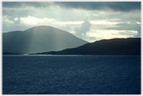 Hartaval and shafts of sunlight on Barra.