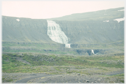 Broad massive waterfall.