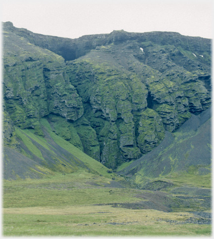 Complex rock formations.