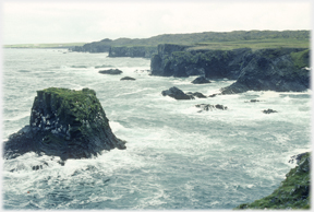 Stack and the coastline.