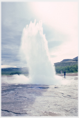 Hot water spout near the original Geysir.