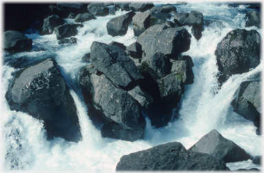 Tumbled rocks.