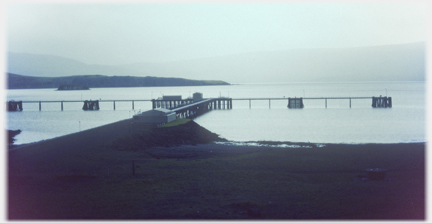 A substantial pier looking as though it could serve large ships.