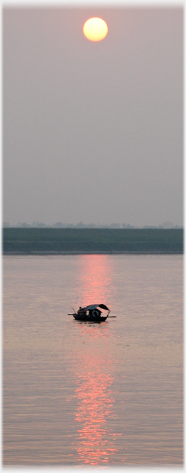 Fishing boat on the Red River.