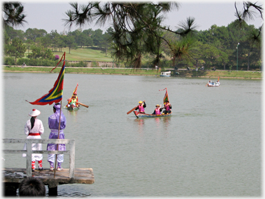 Boat reaces at Da Lat.