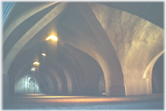 Winter prayer hall below the Friday Mosque.