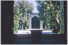 Gardens of the Sultan Hossain Madrasa.