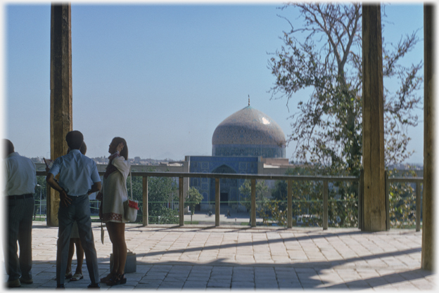 Shaikh Lotf-Allah Mosque from the Ali Qapu Palace.