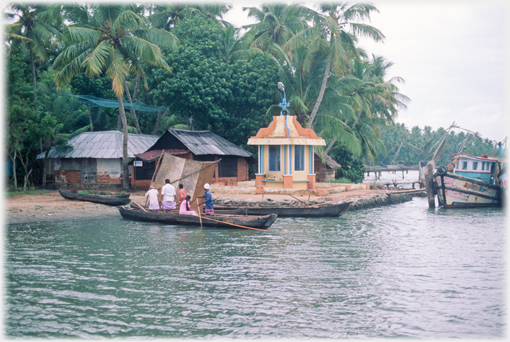 Small shrine on small pier.