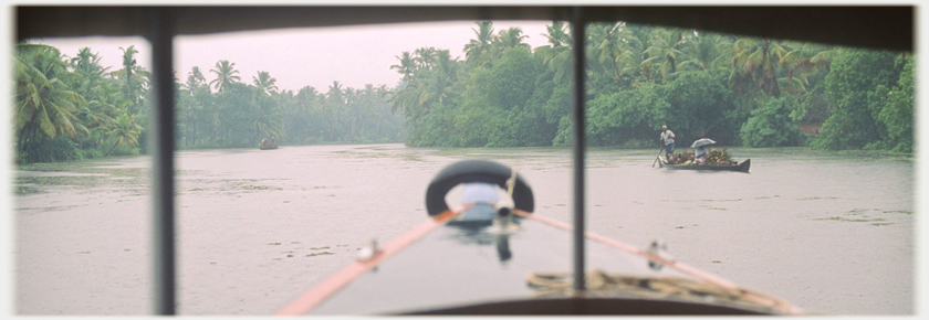 View of waterway from launch.