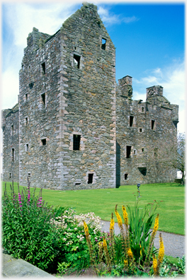 Castle summer view.