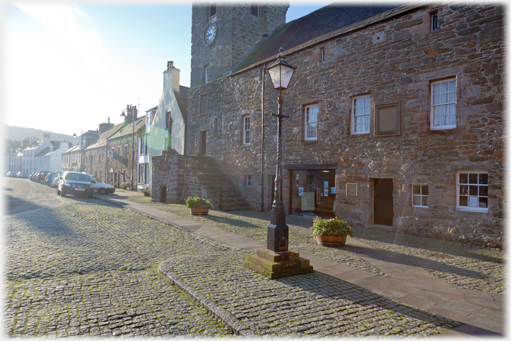 Tolbooth in the morning light.