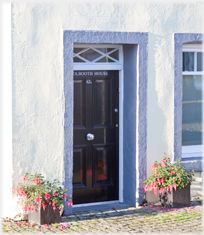 Door of house by Tolbooth.