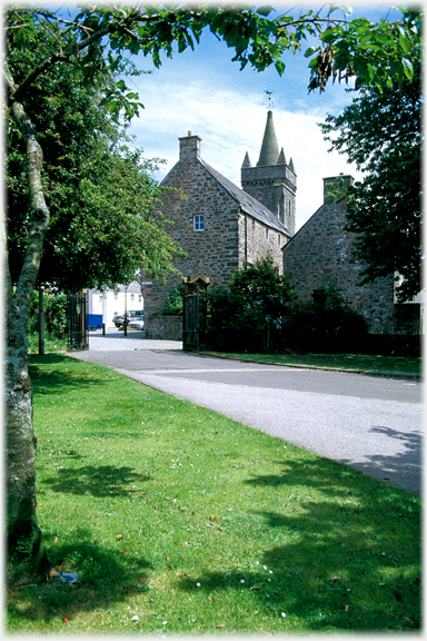 The rear of the Tolbooth.