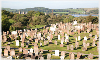 Gravestones.