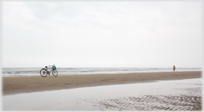 Bike on beach at Tinh Gia.