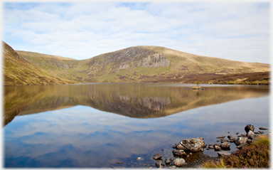 Lochcraig reflectd in Loch Skeen.