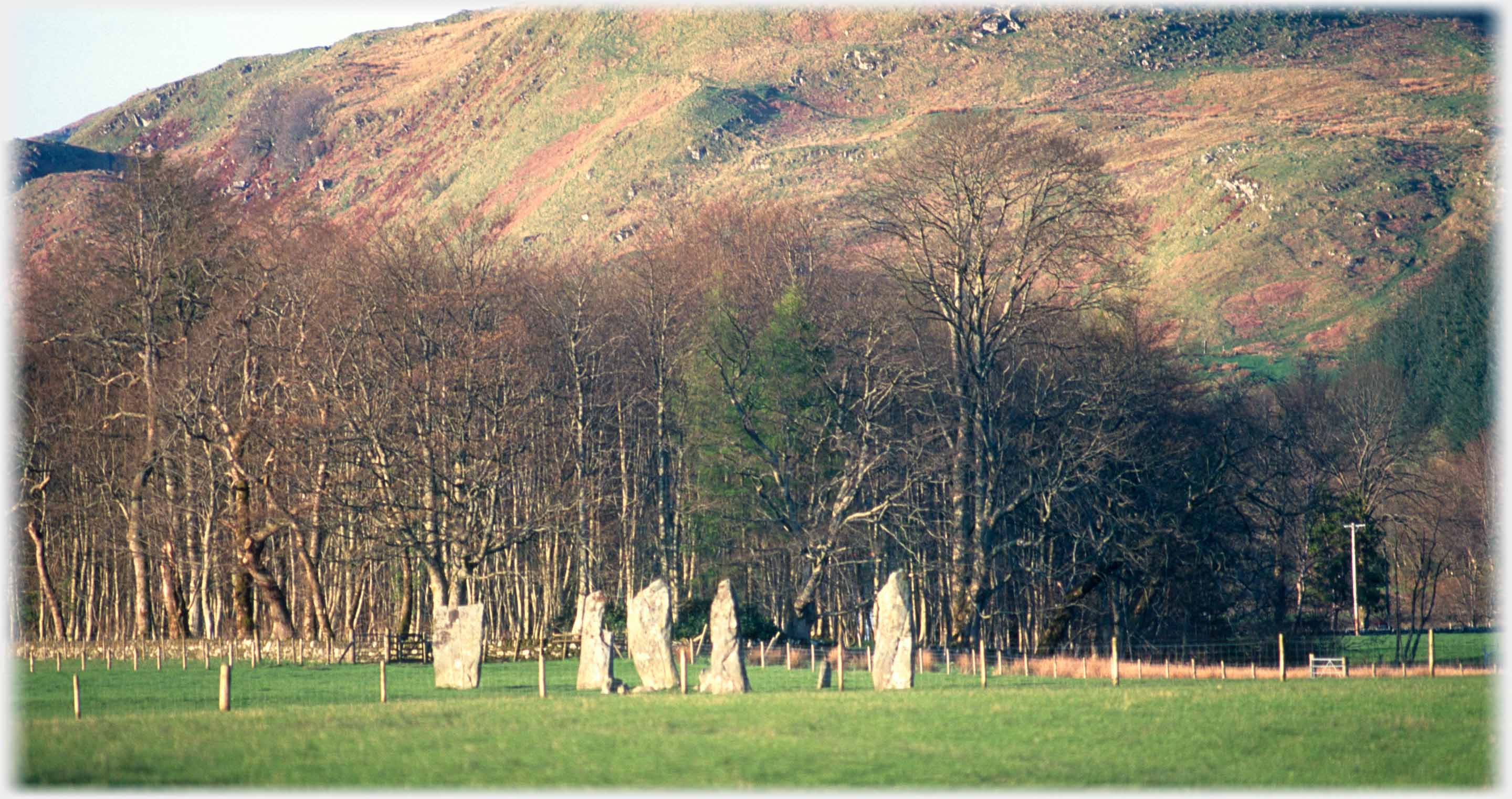 Sun catching set of standing stones.