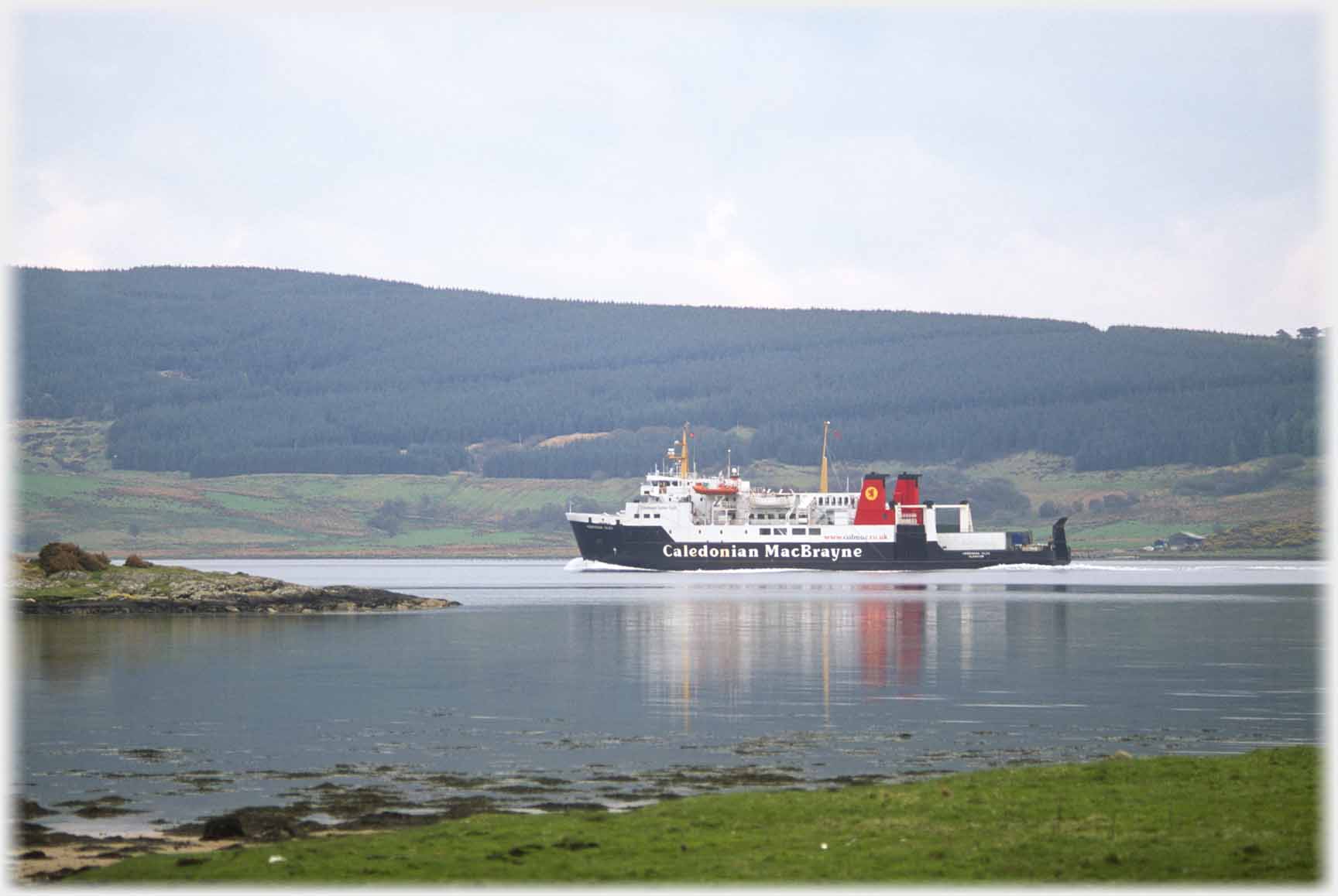 Caledonian MacBryne ferry on loch.