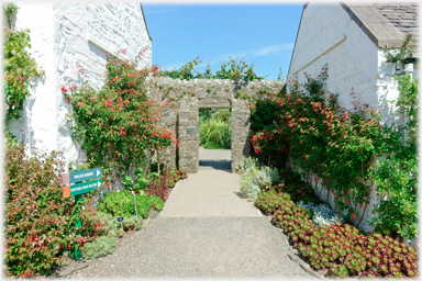 Entrance to walled garden.