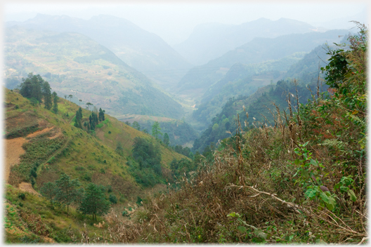 View into China.