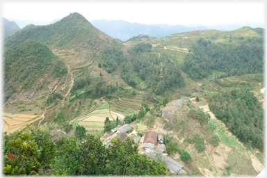 View north into China.