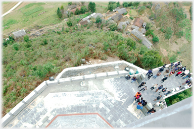 Viewing platform from tower.