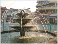 Fountain in Shark's Jaw Square.