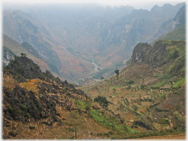 The river coming into view.