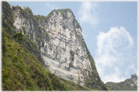 A karst half eroded.