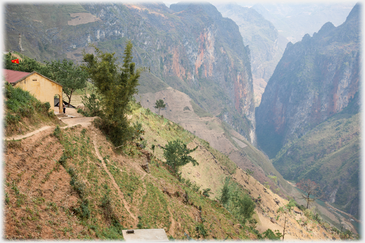 School above the gorge.