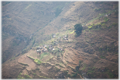 Village below viewpoint.