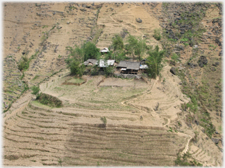 House above the road.