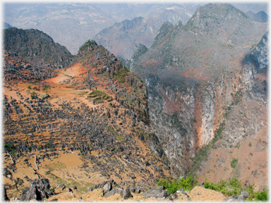 The gorge by the village.