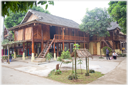 New large Thai house with stair and balcony.