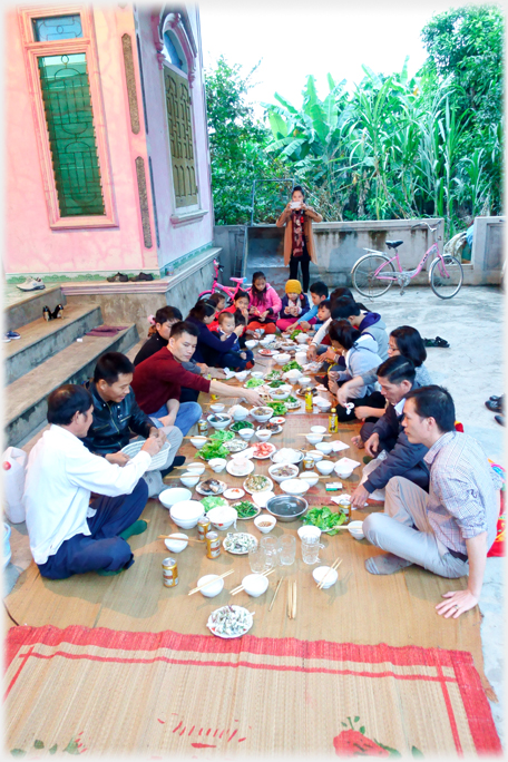 Larger family meal.