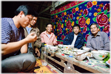 Low table in a Thai house.