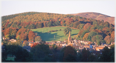 Evening light on Moffat.