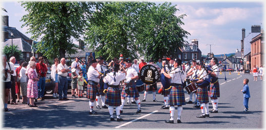 Moffat Pipe Band.