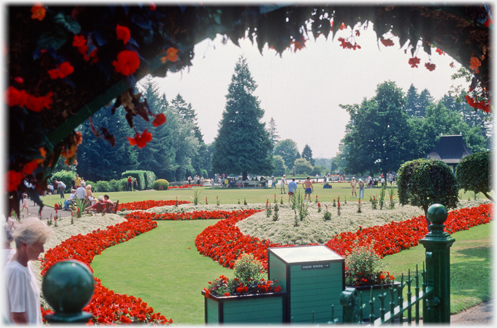 View through park entrance.