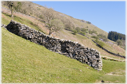 Isolated section of wall.