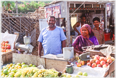 Fruit seller.