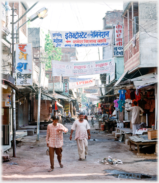 Main street in Naini.