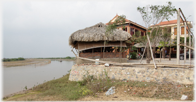 Dining room by the river.