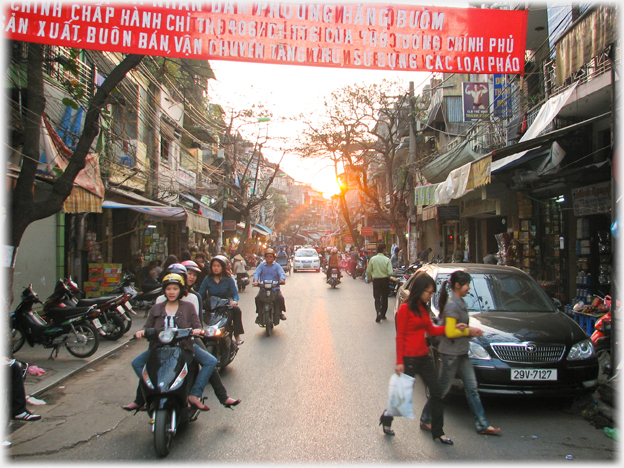 The street at dawn