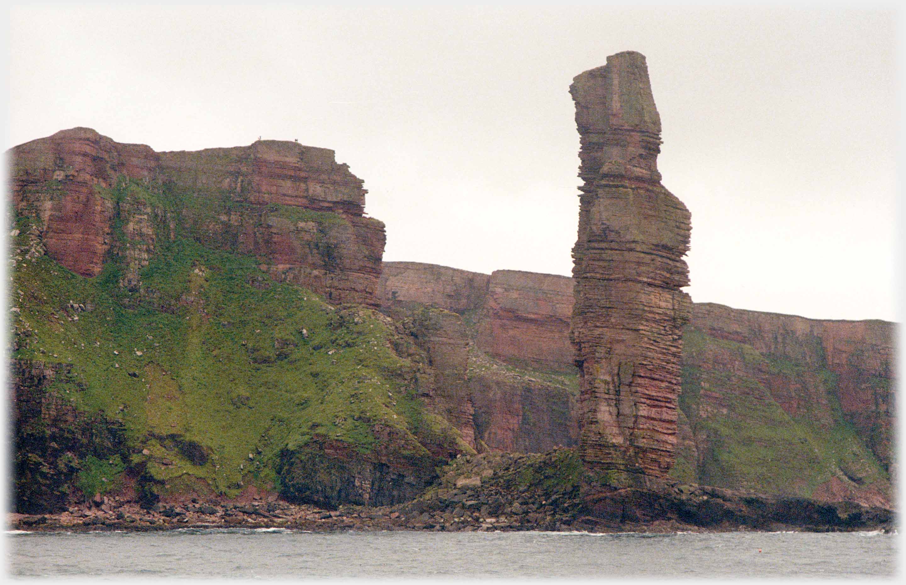 The sandstone pillar that forms the Old Man of Hoy.