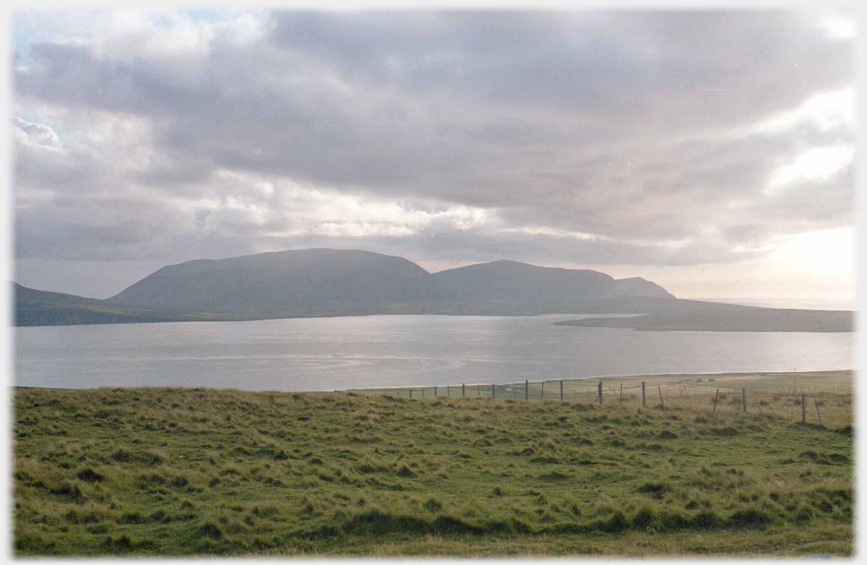 The main hills of Hoy across the sea.