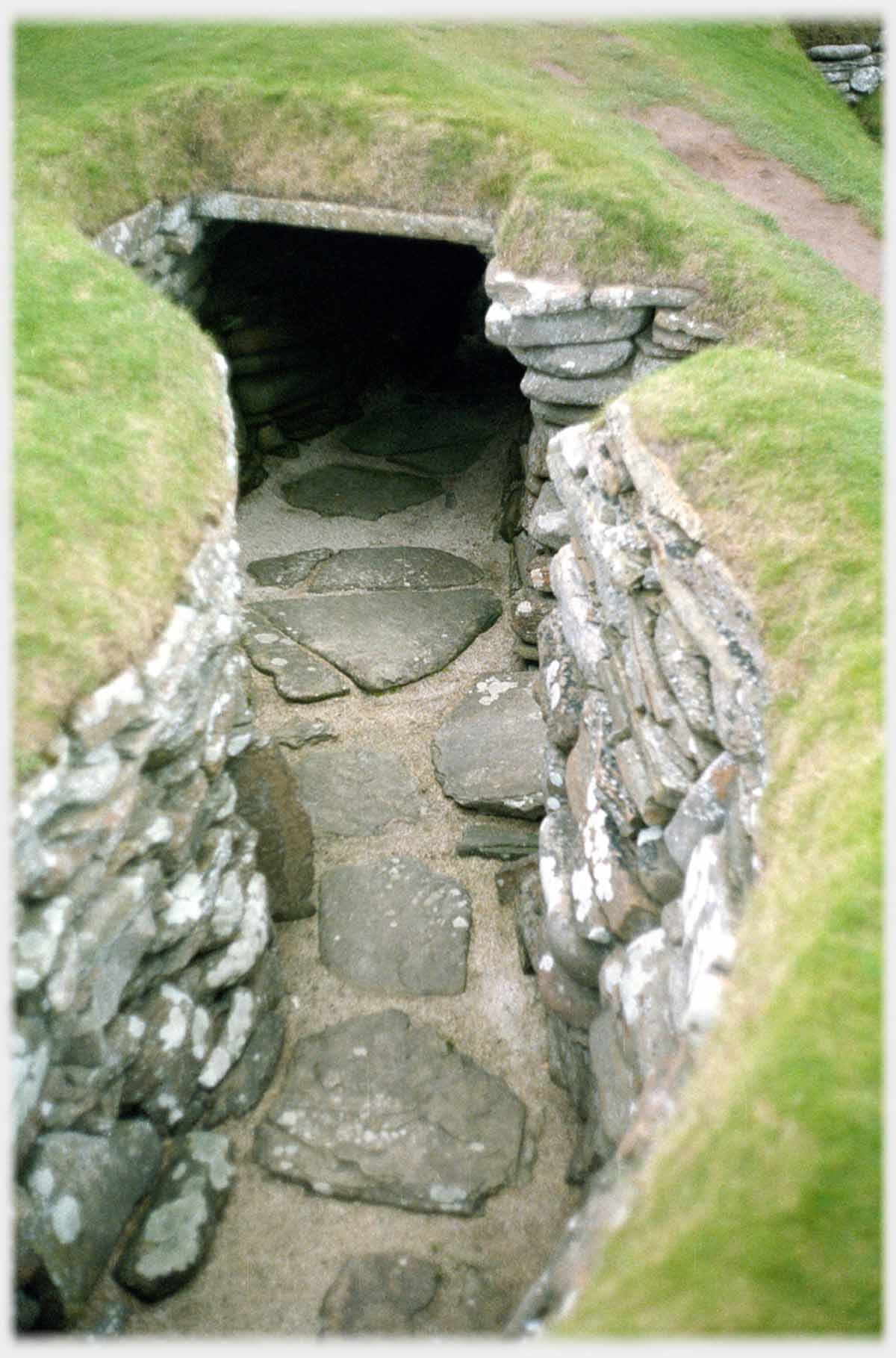 Apparent entrance to tunnel.