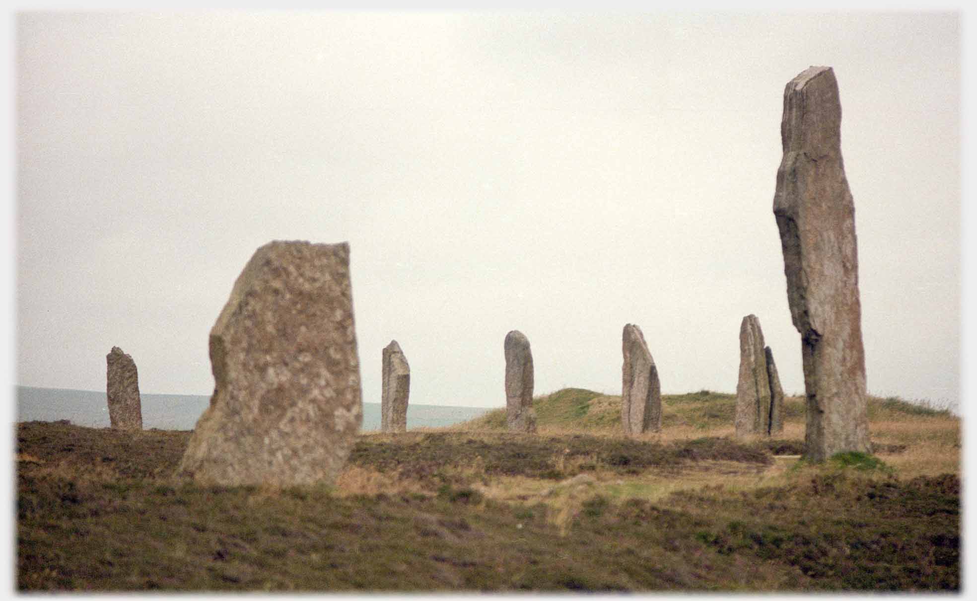 Seven standing stones.
